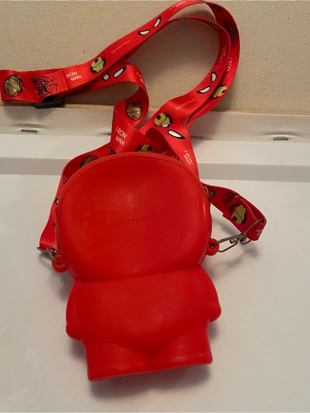 Ironman lanyard mini bag purse pouch marvel superhero Red and Yellow silicone